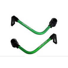 Lever guard ACCOSSATO DE003 with green hose and joint right + left, aluminium