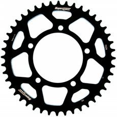 Aluminijasti zadnji verižnik (zobnik) SUPERSPROX RAL-7026:44-BLK črna 44T, 525