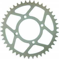 Aluminijasti zadnji verižnik (zobnik) SUPERSPROX RAL-2802:42-SLV srebrna