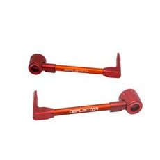 Lever guard ACCOSSATO DE003 with orange hose and joint right + left, aluminium