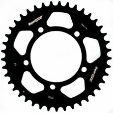 Aluminijasti zadnji verižnik (zobnik) SUPERSPROX RAL-7026:41-BLK črna 41T, 525