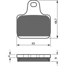 Zavorne obloge GOLDFREN 239 S3 (1 set = 4 pcs)