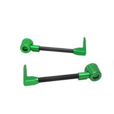 Lever guard ACCOSSATO DE008 with black hose and joint right + left, carbon