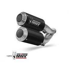 Full exhaust system 4x2x1x2 MIVV MK3 H.073.SM3B Black Stainless Steel