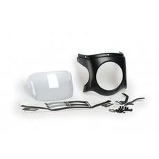 Windshield PUIG SEMI-FAIRING 9554W matt black prozorna