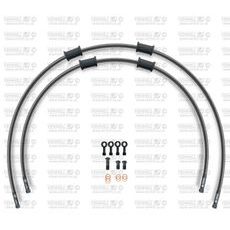 RACE Front brake hose kit Venhill POWERHOSEPLUS HON-1011FB-CB (2 cevi v kompletu) Carbon hoses, black fittings