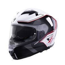 Integralna čelada STORMER ZS-1001 TAKEN white, red, pearly S
