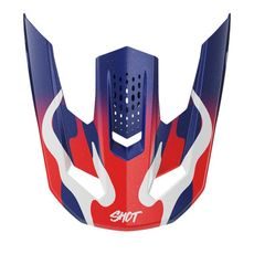 Helmet peak SHOT SPEED BEAST A05-21OB-C01-P01 blue / red pearly