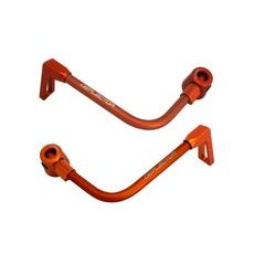 Lever guard ACCOSSATO DE003 with orange hose and joint right + left, aluminium