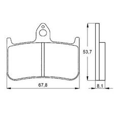 Zavorne obloge ACCOSSATO AGPA122 EV2