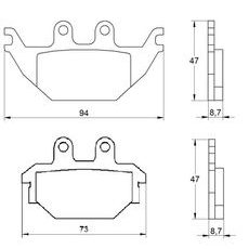 Zavorne obloge ACCOSSATO AGPA173 OR