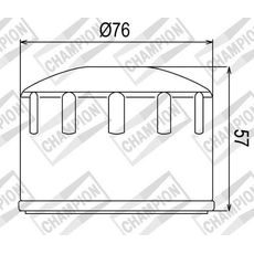 Oljni filter CHAMPION COF084 100609075