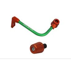 Lever guard in aluminium + right end ACCOSSATO DE005 with green hose and joint levi