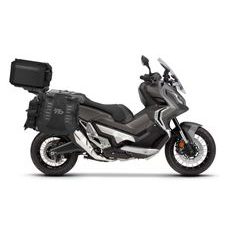 Set of SHAD TERRA TR40 adventure saddlebags and SHAD TERRA aluminium top case TR55 PURE BLACK, including mounting kit SHAD HONDA X-ADV 750