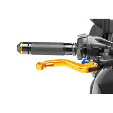 Brake lever without adapter PUIG 180OA kratka (short) gold/blue