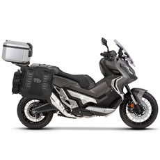 Complete set of SHAD TERRA TR40 adventure saddlebags and SHAD TERRA aluminium 55L topcase, including mounting kit SHAD HONDA X-ADV 750
