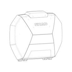 Aluminium lid SHAD D1B38TAMR for SH38X