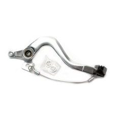 Brake pedal MOTION STUFF 83P-0711002 silver body, black steel fixed tip Steel Fixed Tip