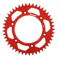 Aluminijasti zadnji verižnik (zobnik) SUPERSPROX RAL-210:45-RED rdeč 45T, 520