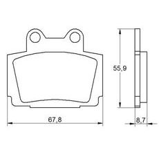 Zavorne obloge ACCOSSATO AGPA167 OR