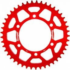 Aluminijasti zadnji verižnik (zobnik) SUPERSPROX RAL-479:45-RED rdeč 45T, 530