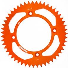 Aluminijasti zadnji verižnik (zobnik) SUPERSPROX RAL-898:51-ORG oranžna 51T, 428