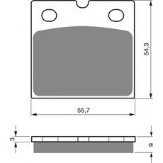 Zavorne obloge GOLDFREN 081 S33 STREET FRONT