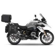 Complete set of SHAD TERRA TR40 adventure saddlebags and SHAD TERRA BLACK aluminium 37L topcase, including mounting kit SHAD BMW R 1200 GS Adventure/ R 1250 GS Adventure