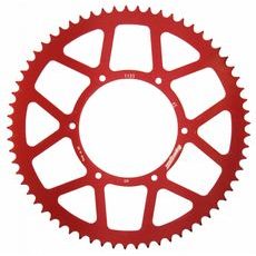 Aluminijasti zadnji verižnik (zobnik) SUPERSPROX RAL-1133:65-RED rdeč