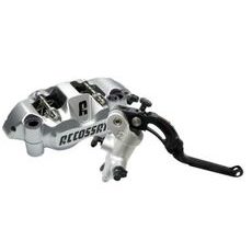 Accossato Kit: Painted Brake Master Cylinder 19X20 (CY043) + Painted Couple of Brake Calipers Distance 108 With ST Brake Pads (PZ004) ACCOSSATO ZY043 črna