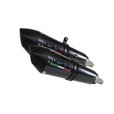 Dual slip-on exhaust GPR GPE ANN. K.80.GPAN.PO Carbon look KAWASAKI - Z 1000 [2007 - 2009]