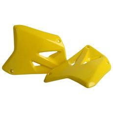 Radiator scoops POLISPORT 8423000001 (par) yellow RM 01