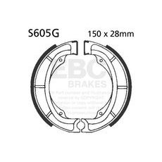 Brake shoe set EBC S605G grooved includings springs
