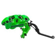 Accossato Kit: Painted Brake Master Cylinder 19X20 (CY043) + Painted Couple of Brake Calipers Distance 108 With ST Brake Pads (PZ004) ACCOSSATO ZY043 črna