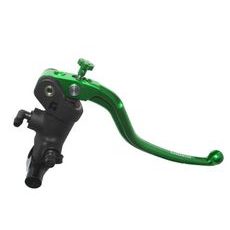 Radial brake master cylinder ACCOSSATO PC012 19 x 19 with fixed lever,green