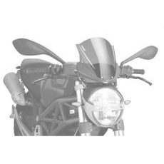 Windscreen PUIG RACING 5650N črna