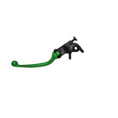 Adjustable folding lever ACCOSSATO LV014 in aluminium for original clutch master cylinders zelena