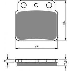 Zavorne obloge GOLDFREN 092 S33 OFF-ROAD REAR