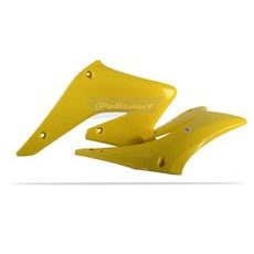 Radiator scoops POLISPORT 8410400001 (par) yellow RM 01