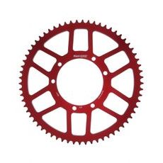 Aluminijasti zadnji verižnik (zobnik) SUPERSPROX RAL-6601:65-RED rdeč