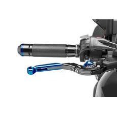 Brake lever without adapter PUIG 19ANA raztegljiva poklopna (extendable folding) blue/blue