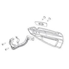 Handguard POLISPORT MX FLOW 8308200063 White / Black