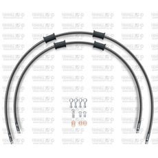 RACE Front brake hose kit Venhill POWERHOSEPLUS HON-10022F-CB (2 cevi v kompletu) Carbon hoses, chromed fittings