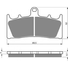 Zavorne obloge GOLDFREN 039 S3