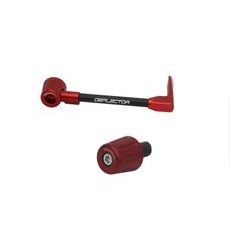 Lever guard in aluminium + left end ACCOSSATO DE004 with black hose and joint right