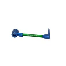 Lever guard ACCOSSATO DE001 with green hose and joint right, aluminium
