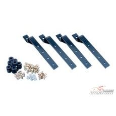 Rigid saddlebag supports CUSTOMACCES KF KF0002N črna