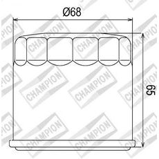 Oljni filter CHAMPION COF038 100609515