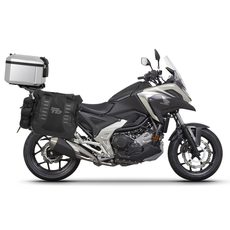 Complete set of SHAD TERRA TR40 adventure saddlebags and SHAD TERRA aluminium 37L topcase, including mounting kit SHAD HONDA NX 750 X 2021-