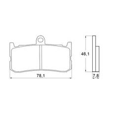 Zavorne obloge ACCOSSATO AGPA138 EV2